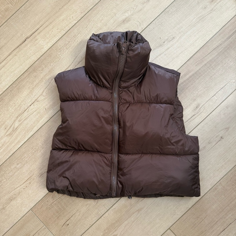 Brown Puffer Vest